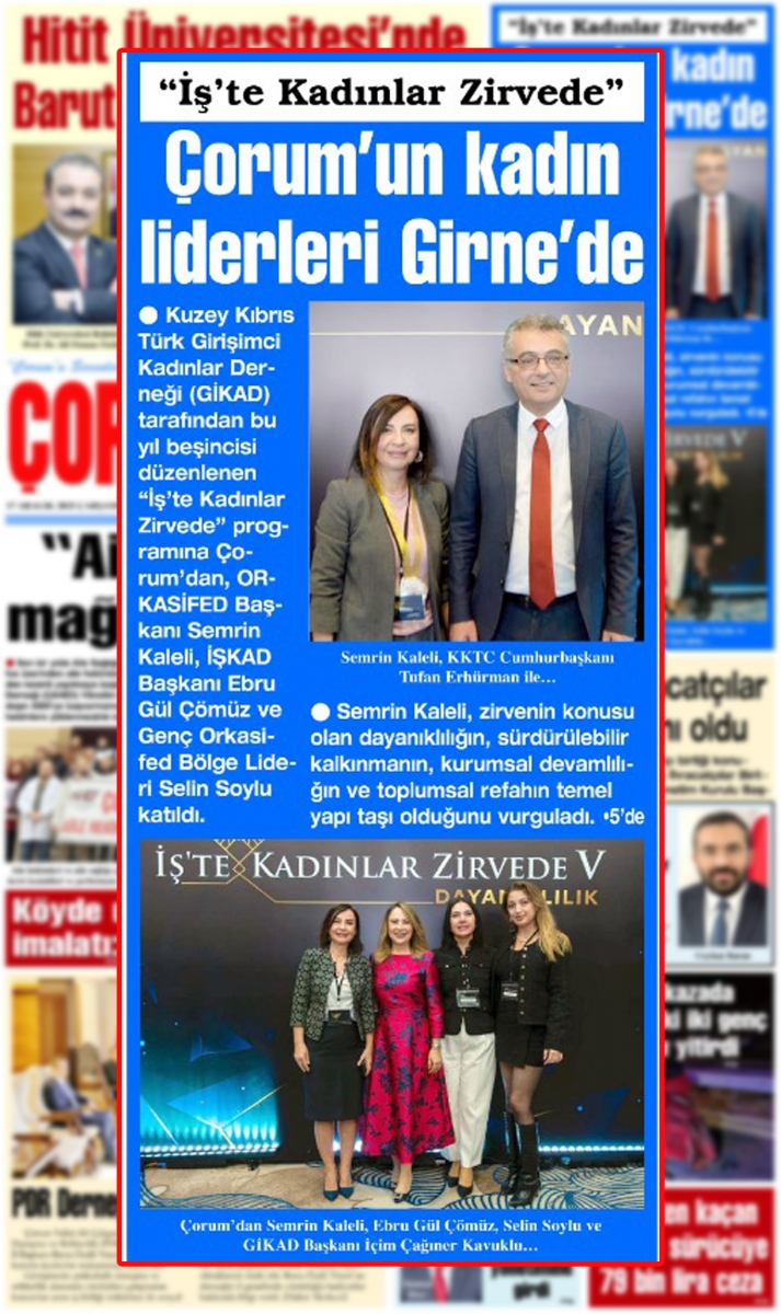 İŞ’TE KADINLAR ZİRVEDE V: DAYANIKLILIK ZİRVESİ GİRNE